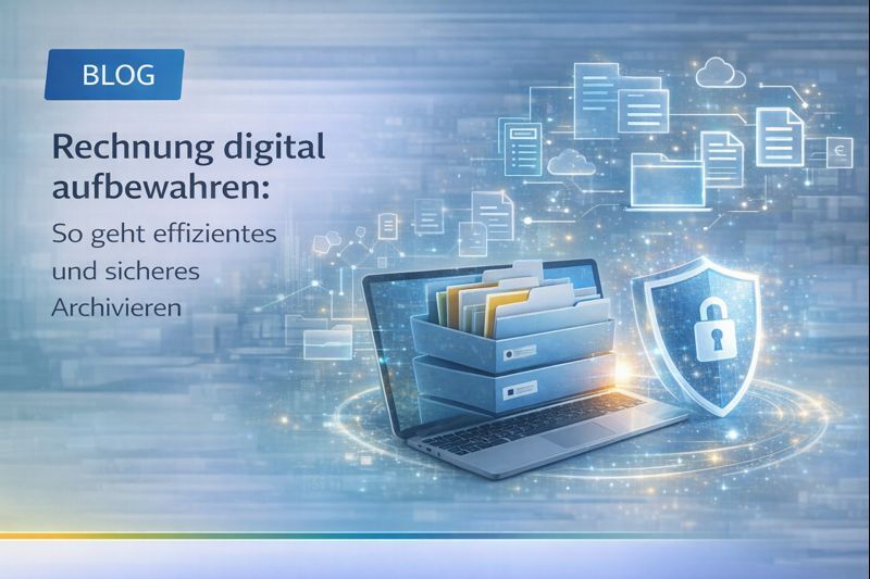 Um eine E-Rechnung zu archivieren, braucht es digitale Aufbewahrung, am besten in der Cloud.