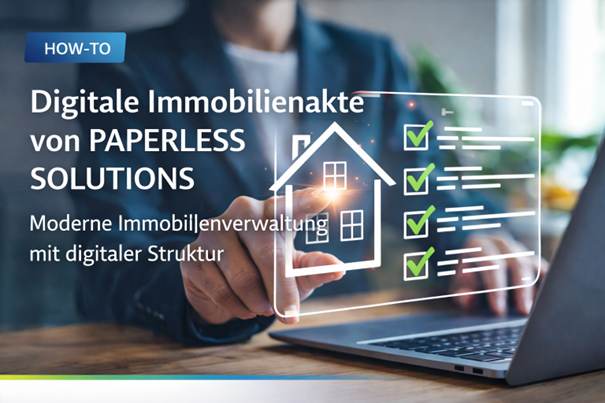 Grafische Darstellung einer digitalen Immobilienakte