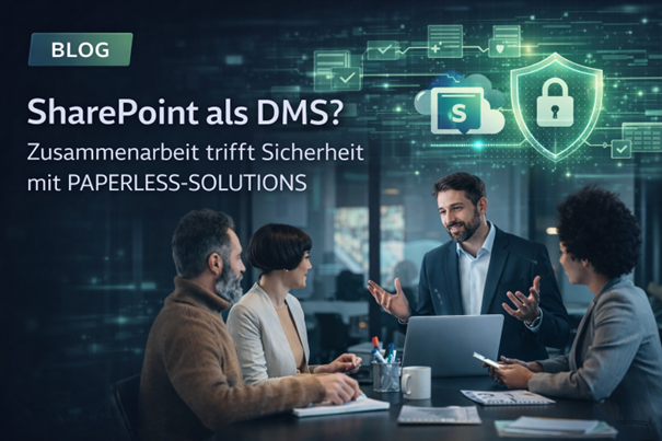 Mitarbeiter eines Unternehmens, die an einem Dokument arbeiten