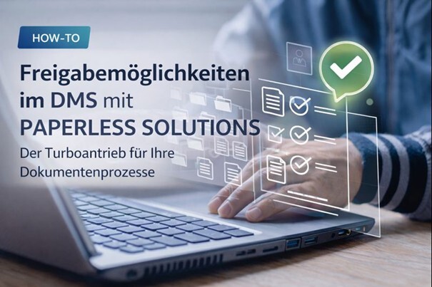 Grafische Darstellung von dem Freigabeprozess im Dokumentenmanagement