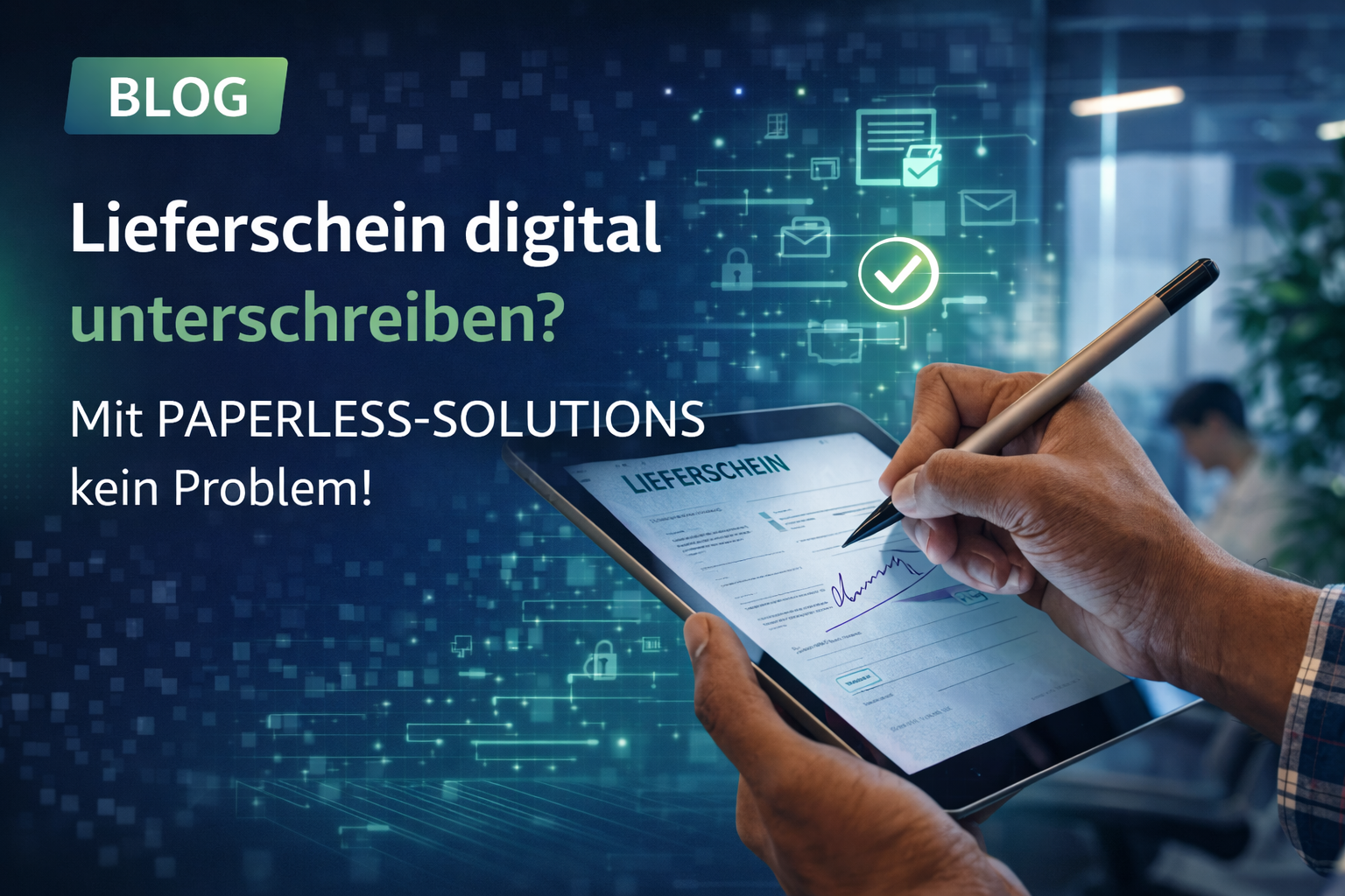 Darstellung eines digitalen Signaturprozesses